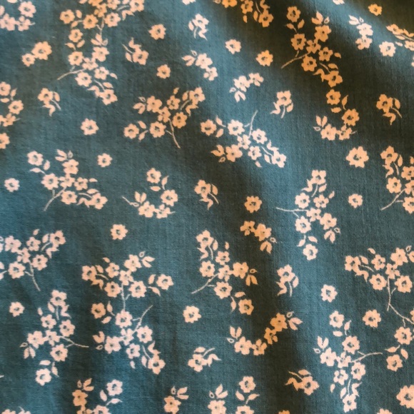 a.n.a. square neck pull over bishop sleeve blouse szL - Picture 6 of 6